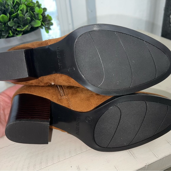 Nine West Neva Brown Fabric Boots 9.5 - Picture 9 of 13